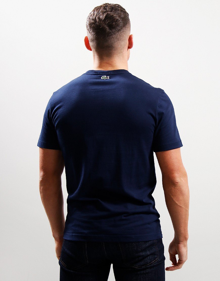 Lacoste Centre Logo T-Shirt Navy Blue