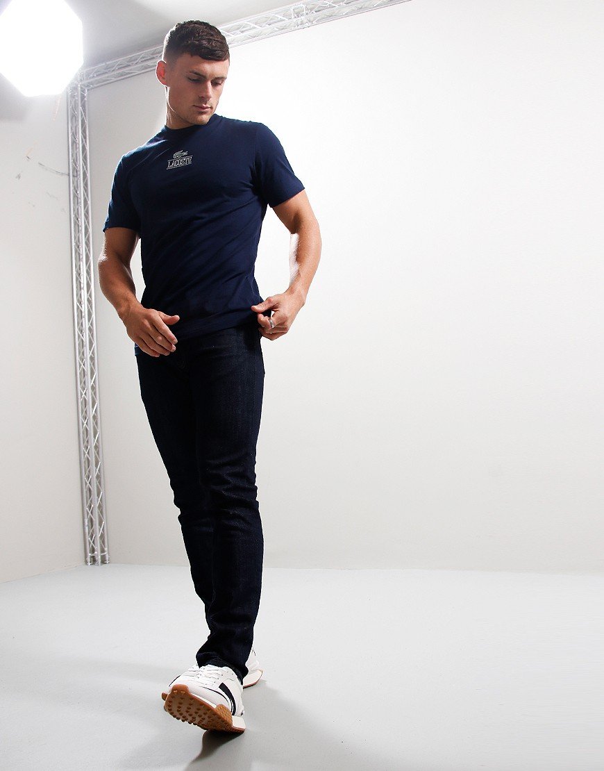 Lacoste Centre Logo T-Shirt Navy Blue