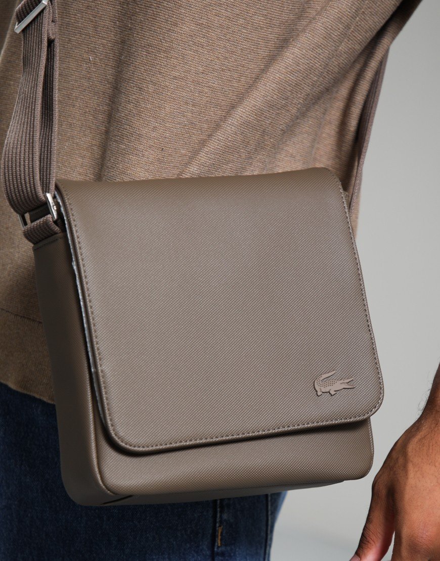 Lacoste Classic Flap Close Shoulder Bag Morel