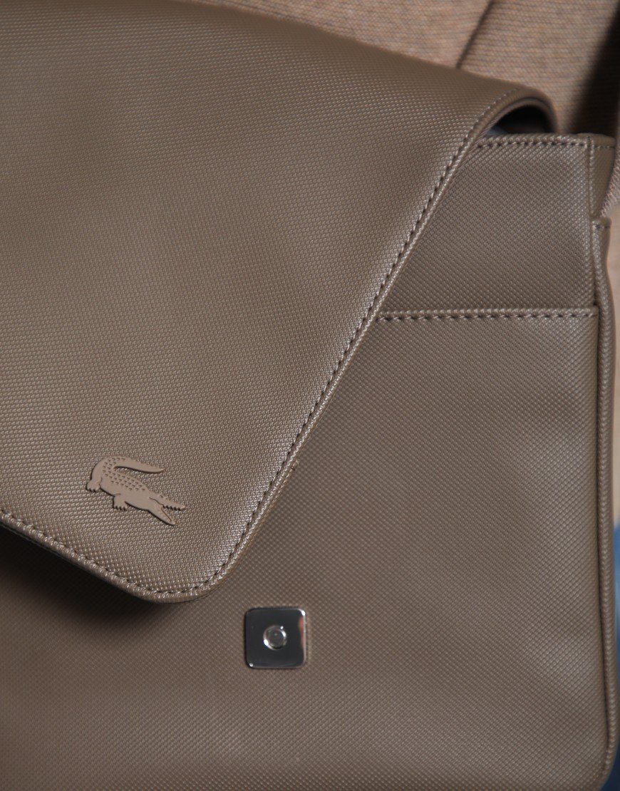Lacoste Classic Flap Close Shoulder Bag Morel