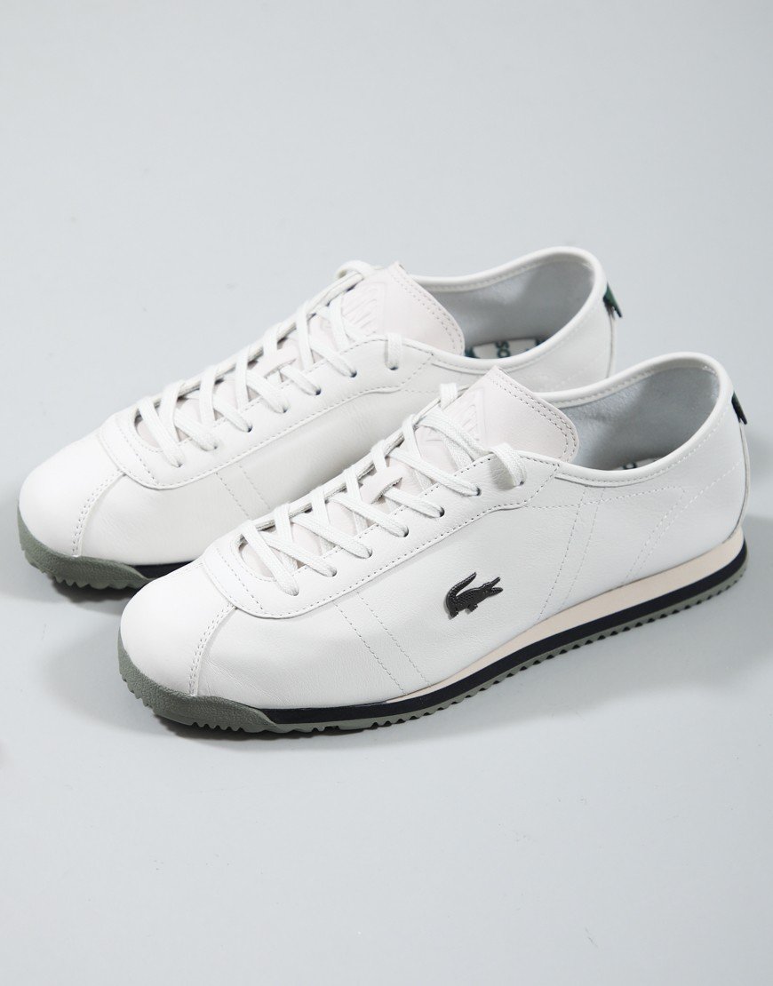 Lacoste Club-Low Trainers Off White/Khaki