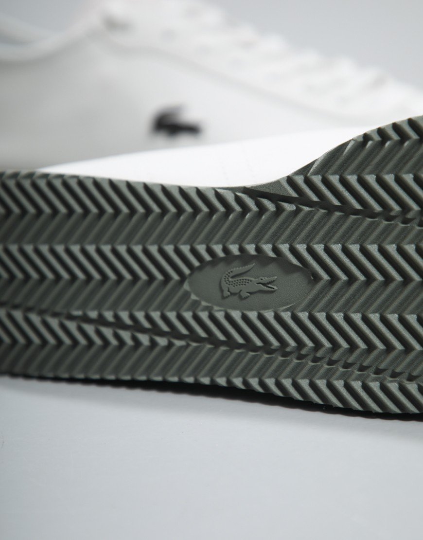 Lacoste Club-Low Trainers Off White/Khaki