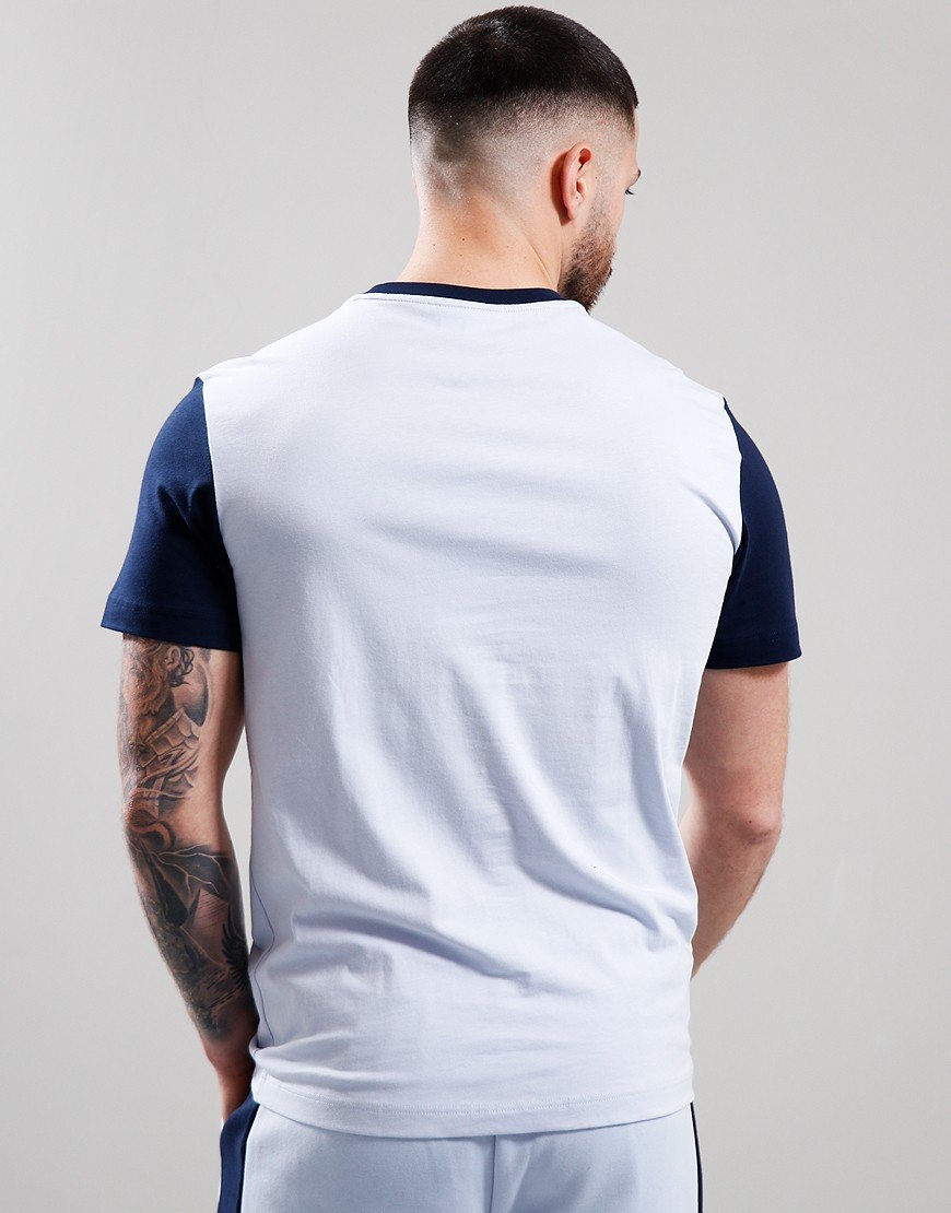 Lacoste Colour Block Jersey T-Shirt Light Blue/Navy