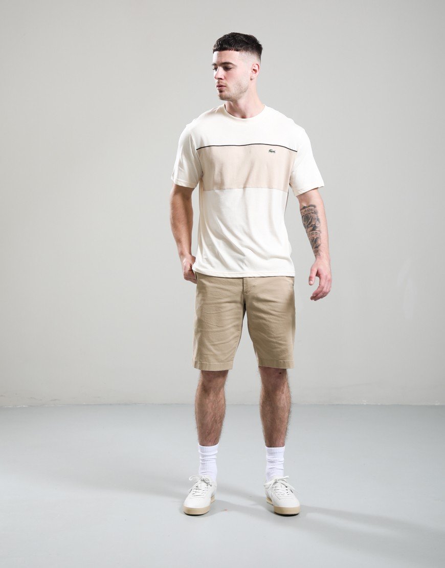 Lacoste Colour Block Cotton T-Shirt Lapland/Lionne