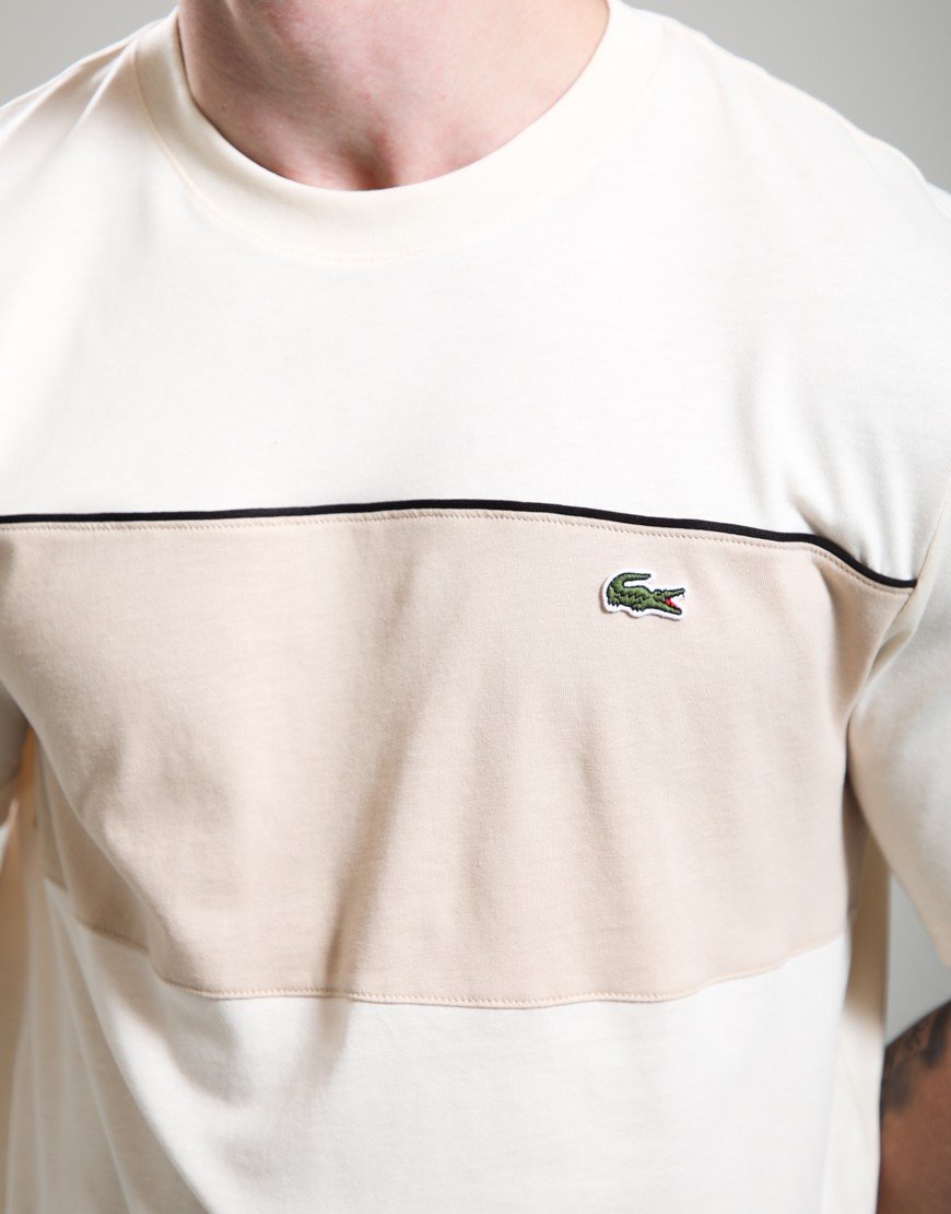 Lacoste Colour Block Cotton T-Shirt Lapland/Lionne