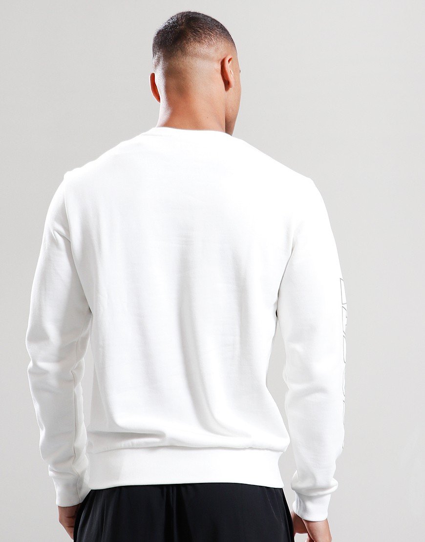 Lacoste Colour Block Crew Sweat White Khaki