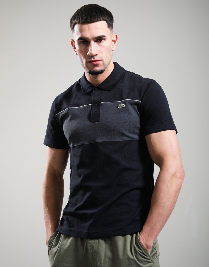 Lacoste Colour Block Polo Shirt Blackbird/Graph