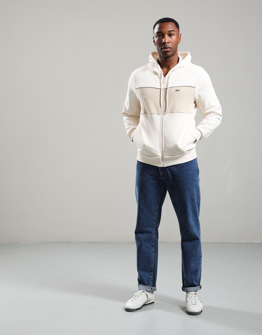 Lacoste Colour Block Zip Hoodie Lapland/Lionne