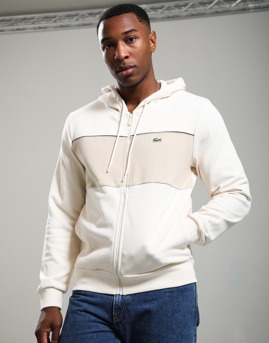 Lacoste Colour Block Zip Hoodie Lapland/Lionne