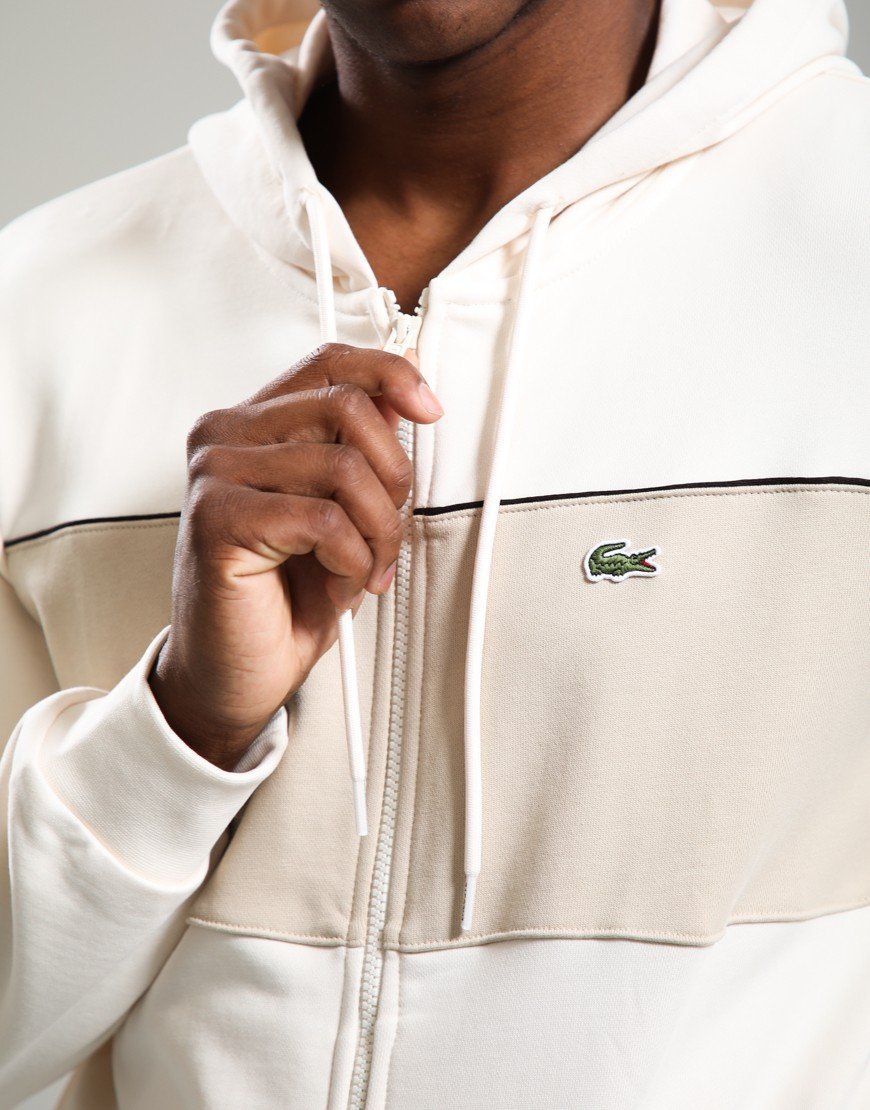 Lacoste Colour Block Zip Hoodie Lapland/Lionne