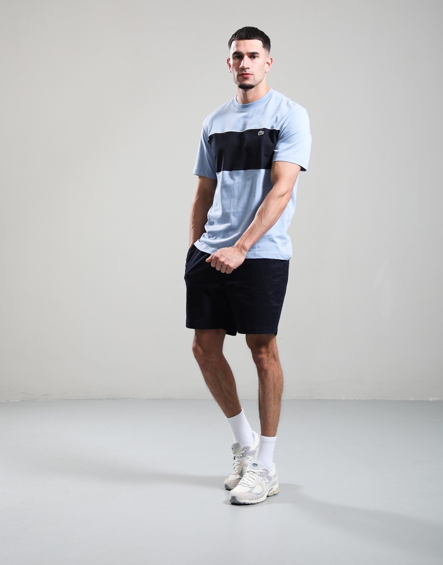 Lacoste Colour Block Cotton T-Shirt Aphylla/Blackbird