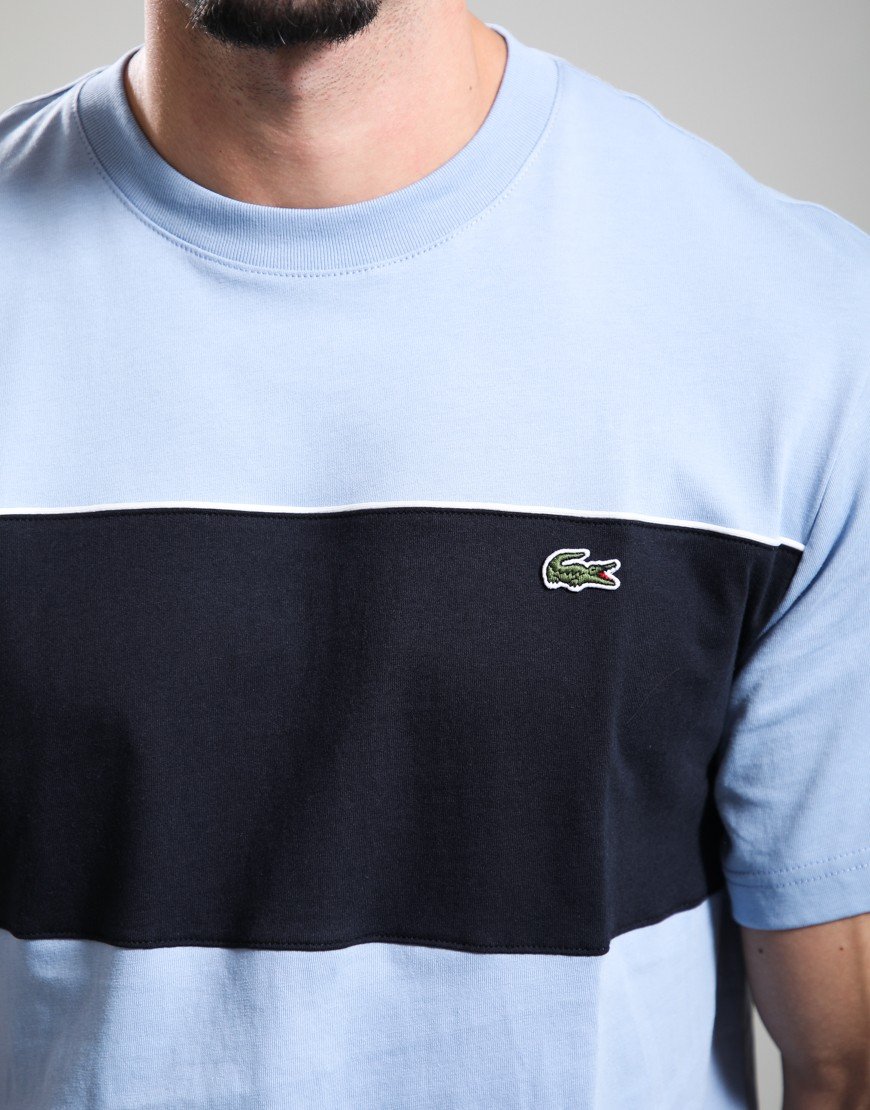 Lacoste Colour Block Cotton T-Shirt Aphylla/Blackbird