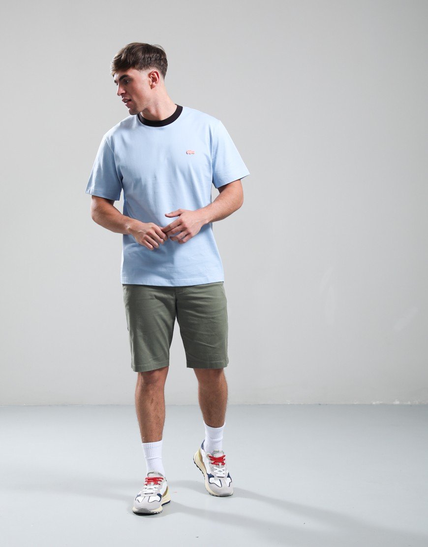 Lacoste Contrast Collar T-Shirt Chambray