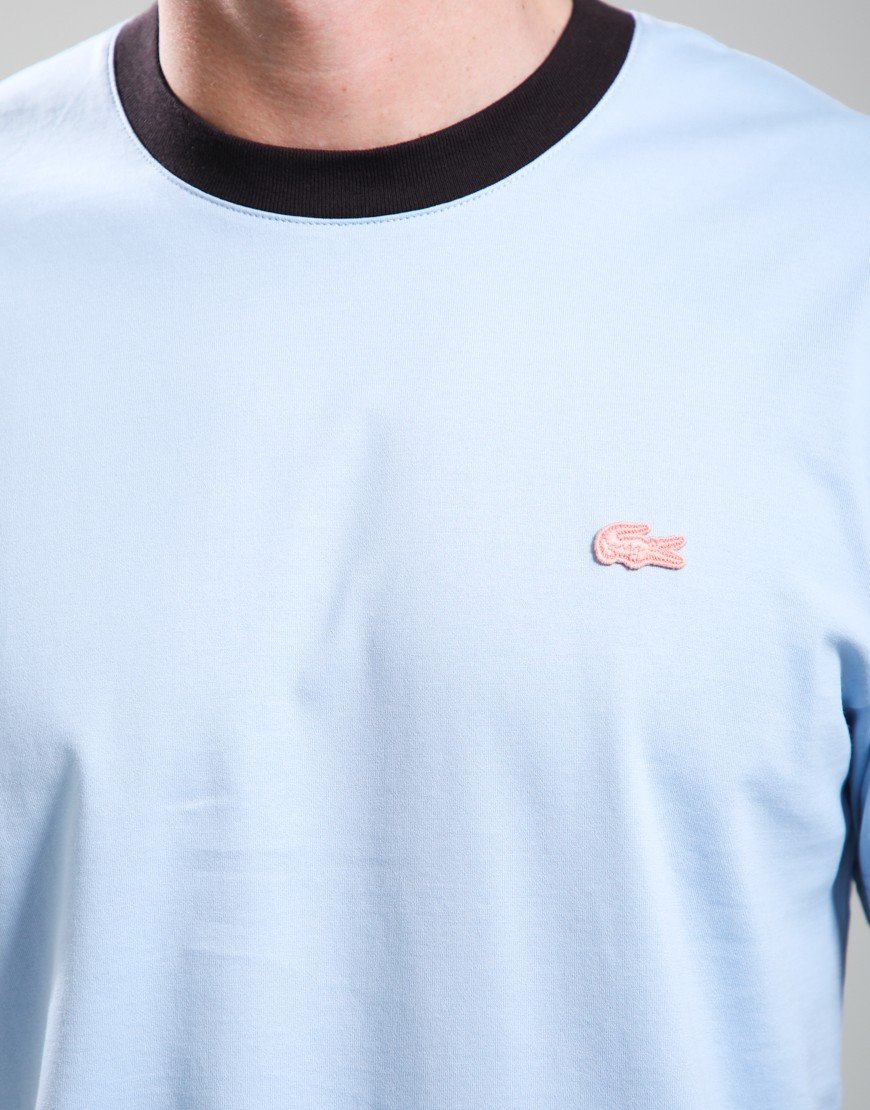 Lacoste Contrast Collar T-Shirt Chambray