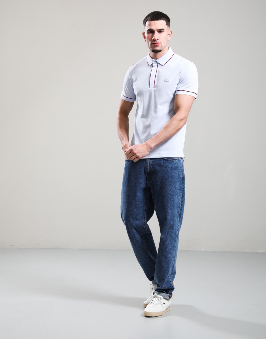 Lacoste Contrast Trim Polo Shirt Light Blue