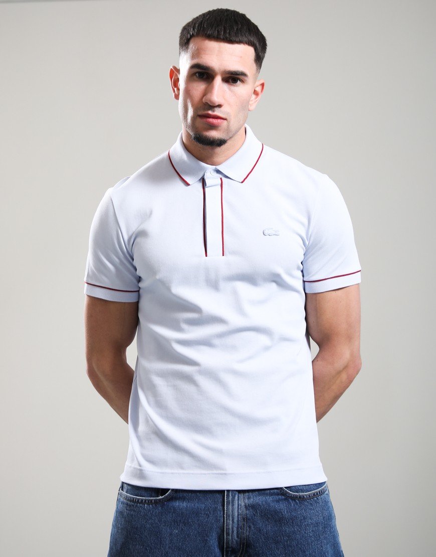 Lacoste Contrast Trim Polo Shirt Light Blue