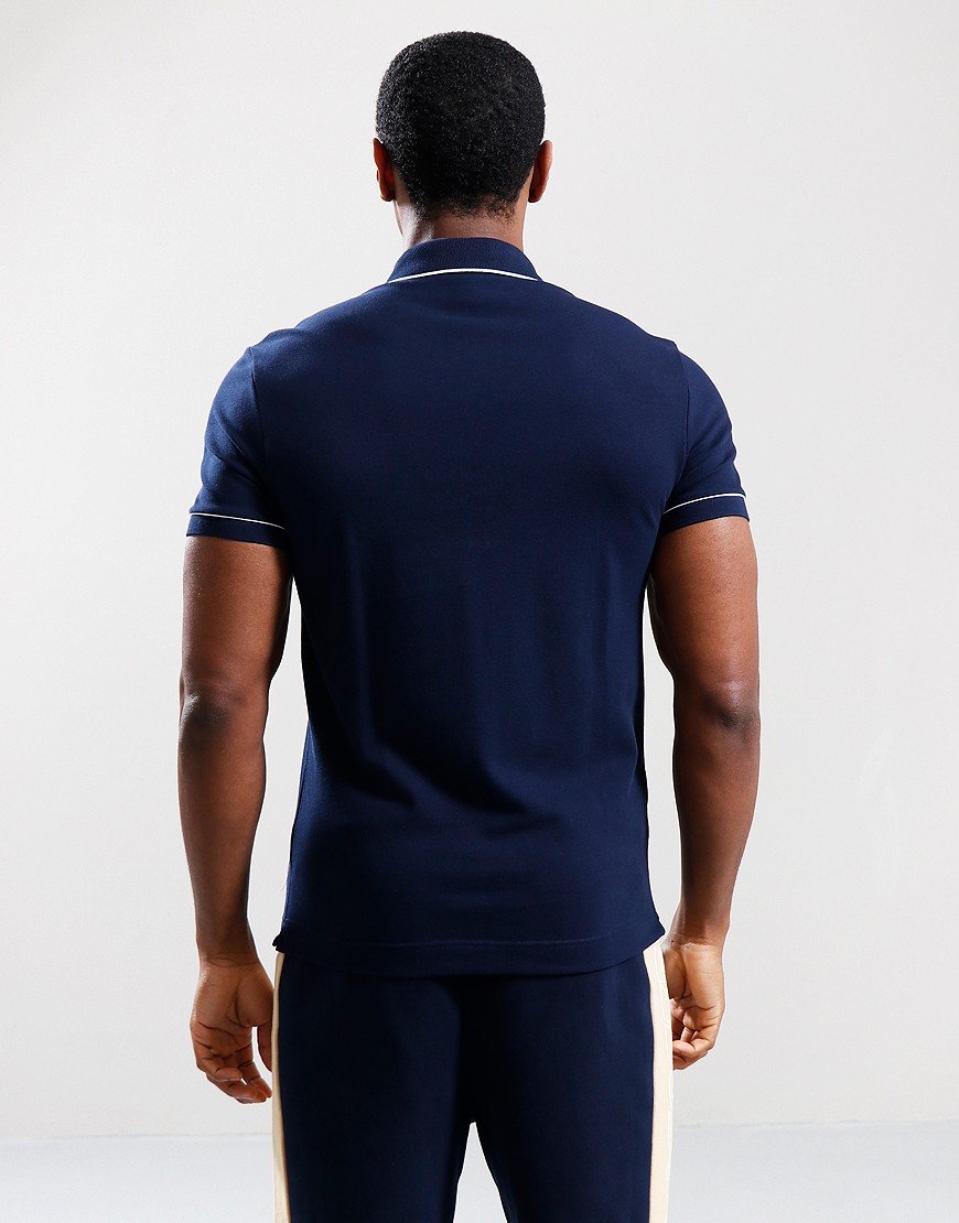 Lacoste Contrast Trim Polo Shirt Navy Blue