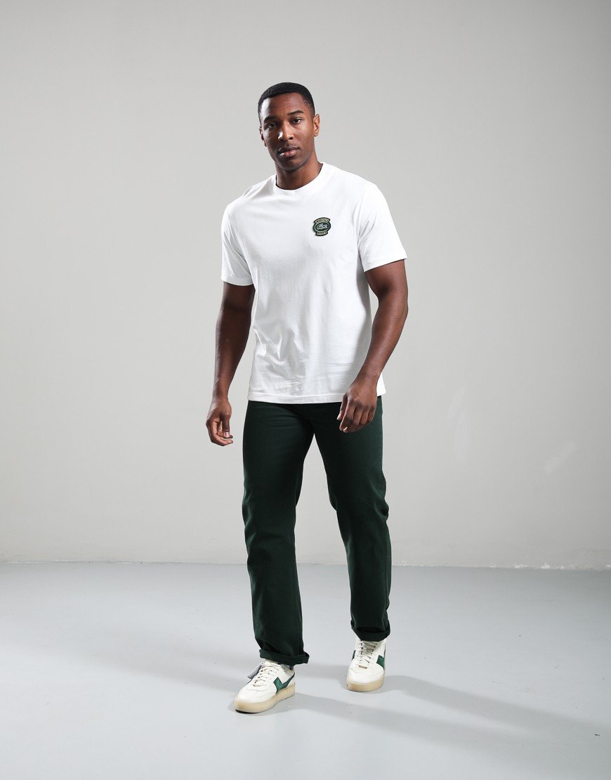 Lacoste Cotton Badge T-Shirt Flour