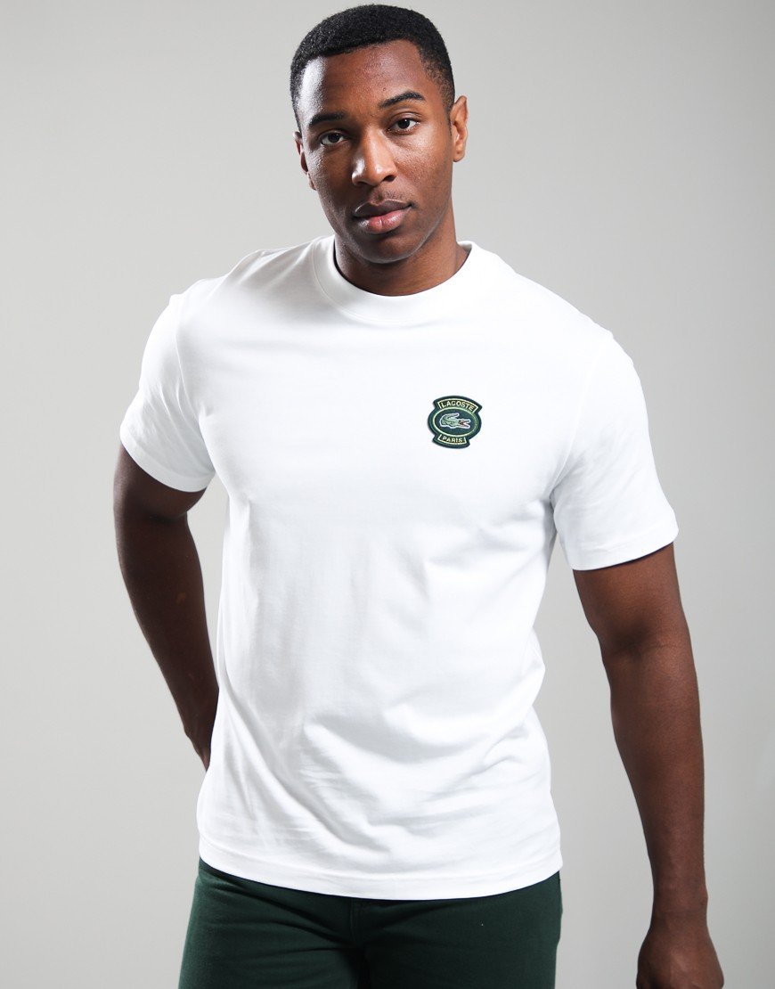 Lacoste Cotton Badge T-Shirt Flour