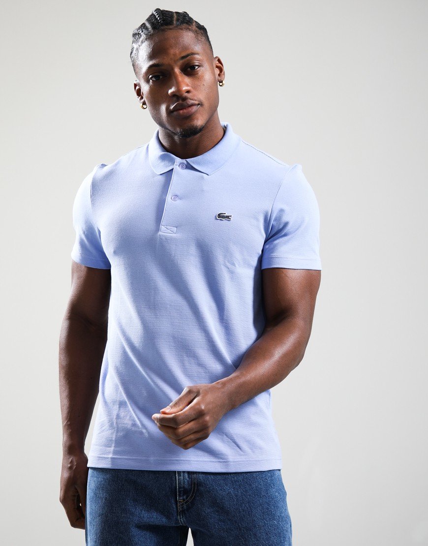 Lacoste Cotton Blend Polo Shirt Light Purple
