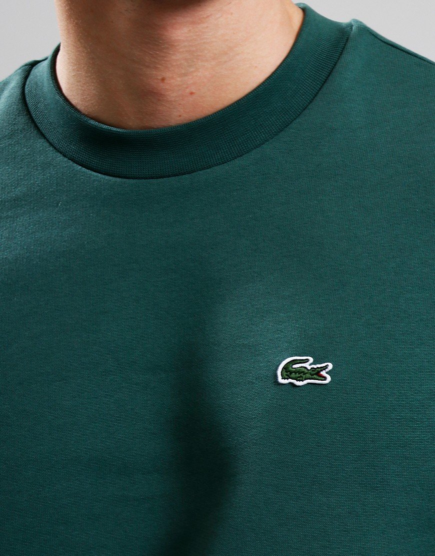 Lacoste Cotton Crew Sweat Dark Green