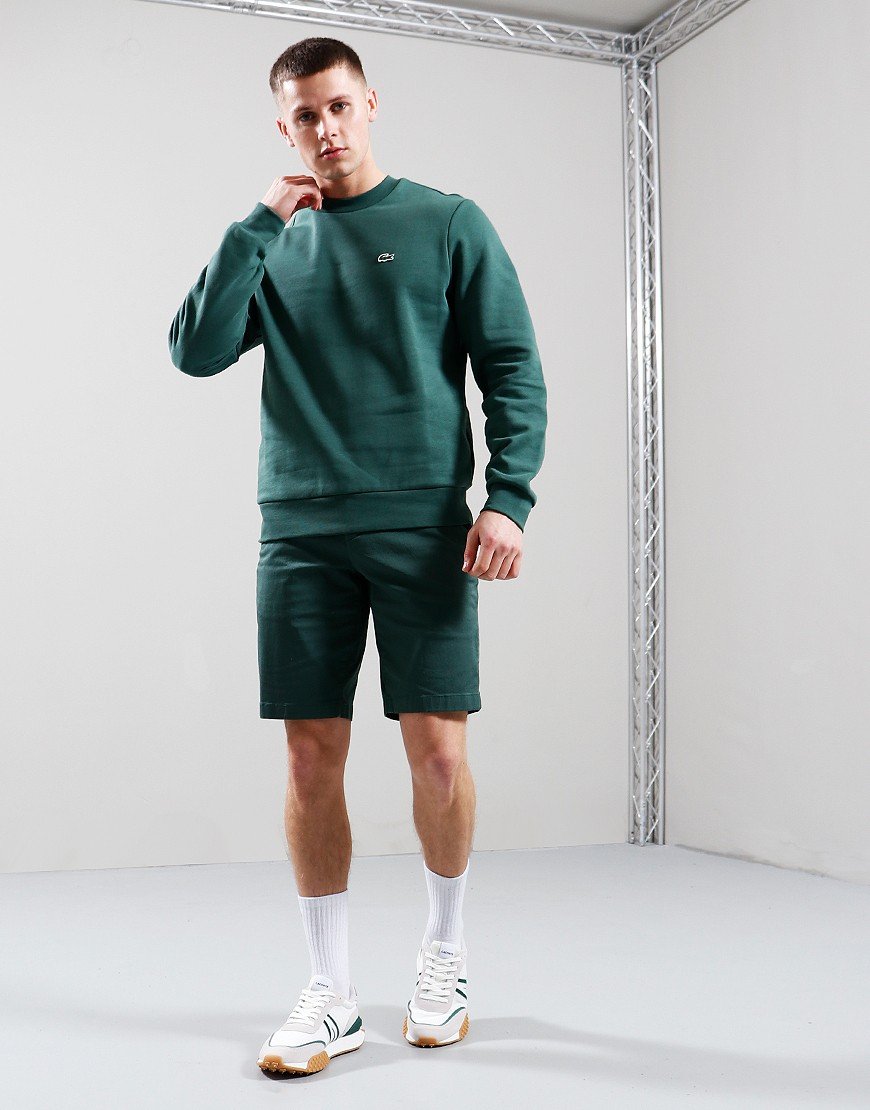 Lacoste Cotton Crew Sweat Dark Green