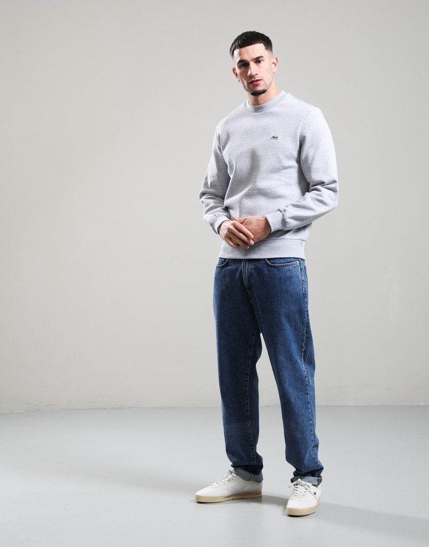 Lacoste Cotton Crew Sweat Grey Marl