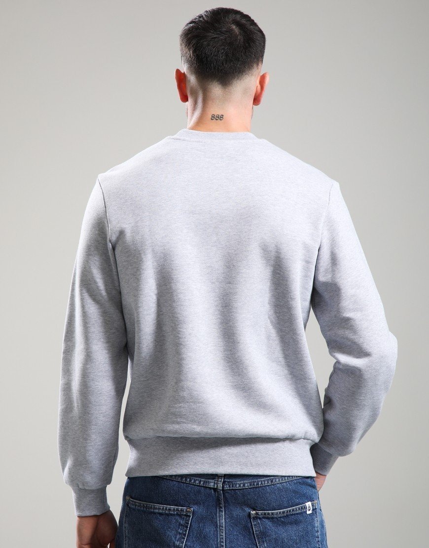 Lacoste Cotton Crew Sweat Grey Marl