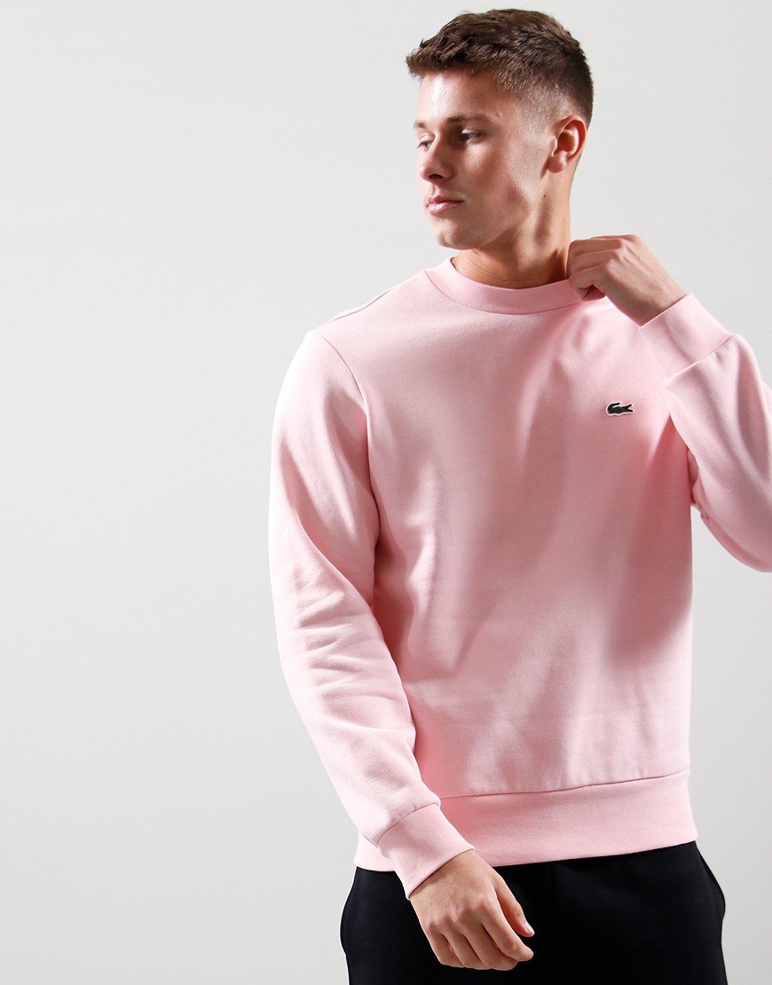 Lacoste Cotton Crew Sweat Waterlily