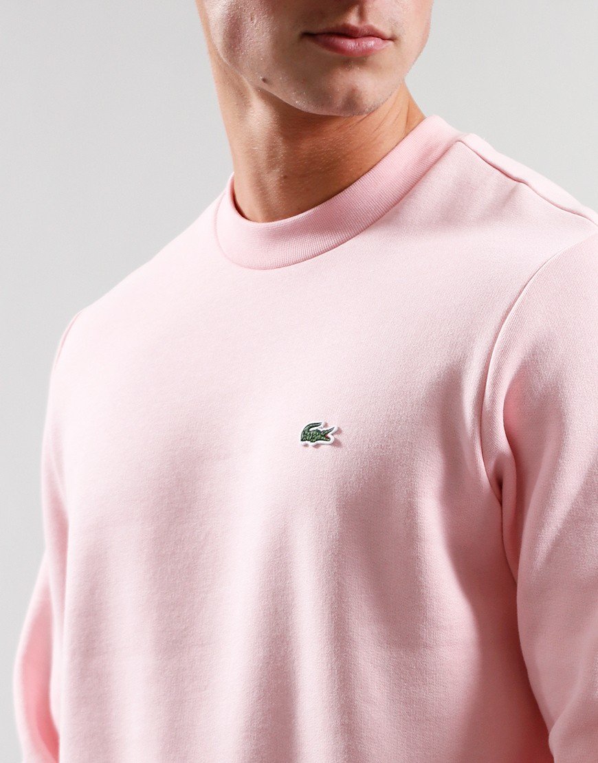 Lacoste Cotton Crew Sweat Waterlily