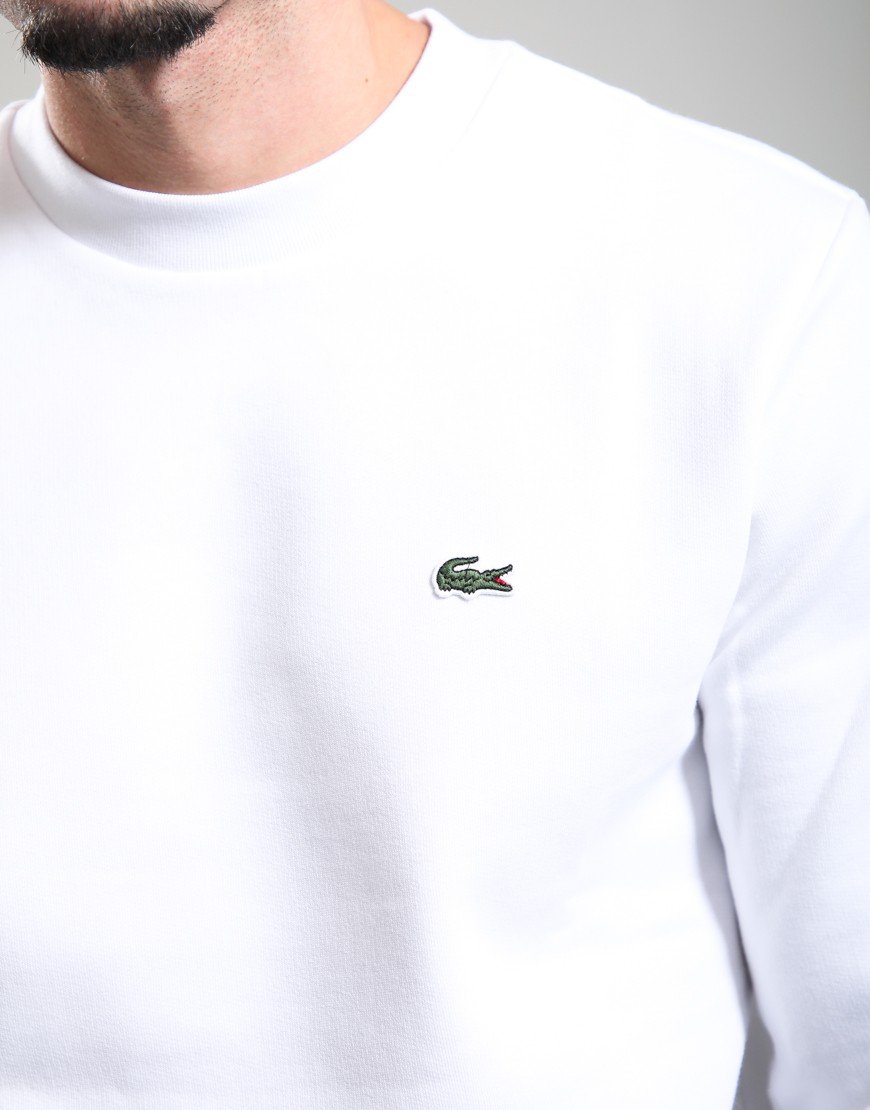 Lacoste Cotton Crew Sweat White