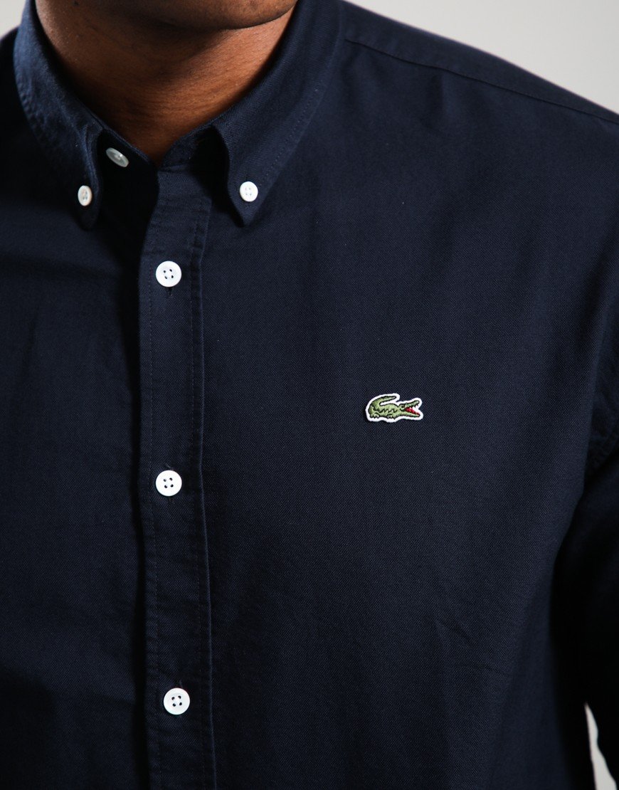 Lacoste Cotton Oxford Long Sleeve Shirt Abysm/Abysm
