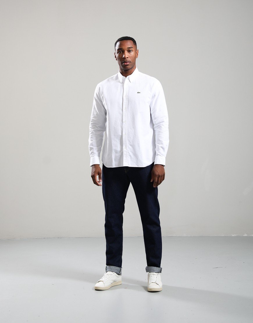 Lacoste Cotton Oxford Shirt White
