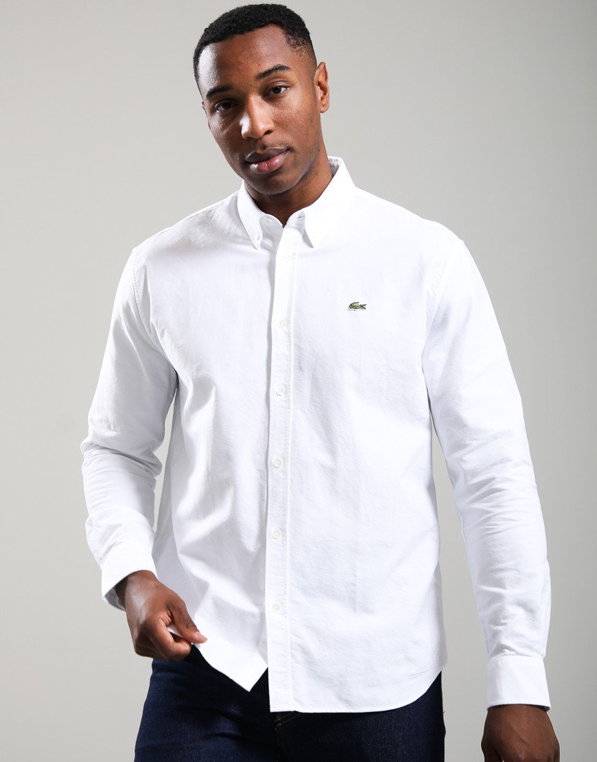 Lacoste Cotton Oxford Shirt White