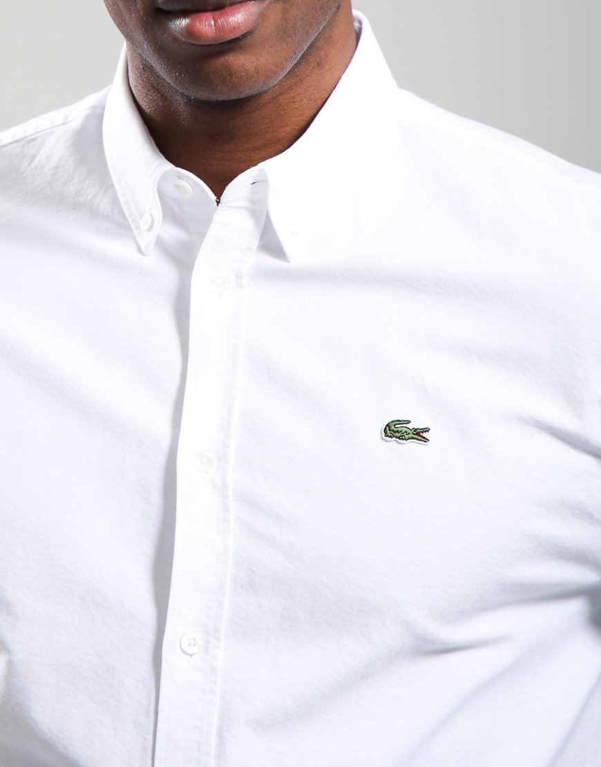 Lacoste Cotton Oxford Shirt White
