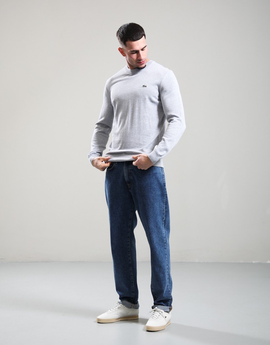 Lacoste Cotton Crew Knit Silver