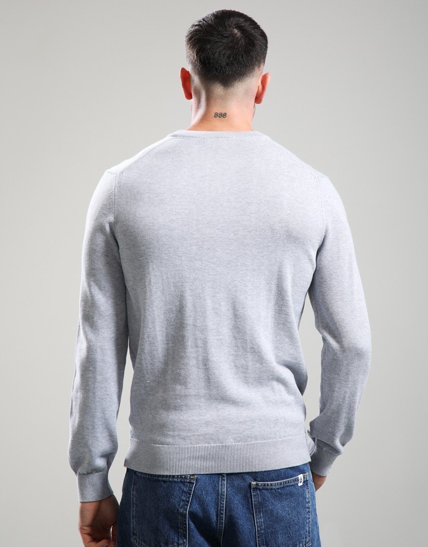 Lacoste Cotton Crew Knit Silver
