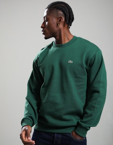 Lacoste Cotton Crew Sweat Green