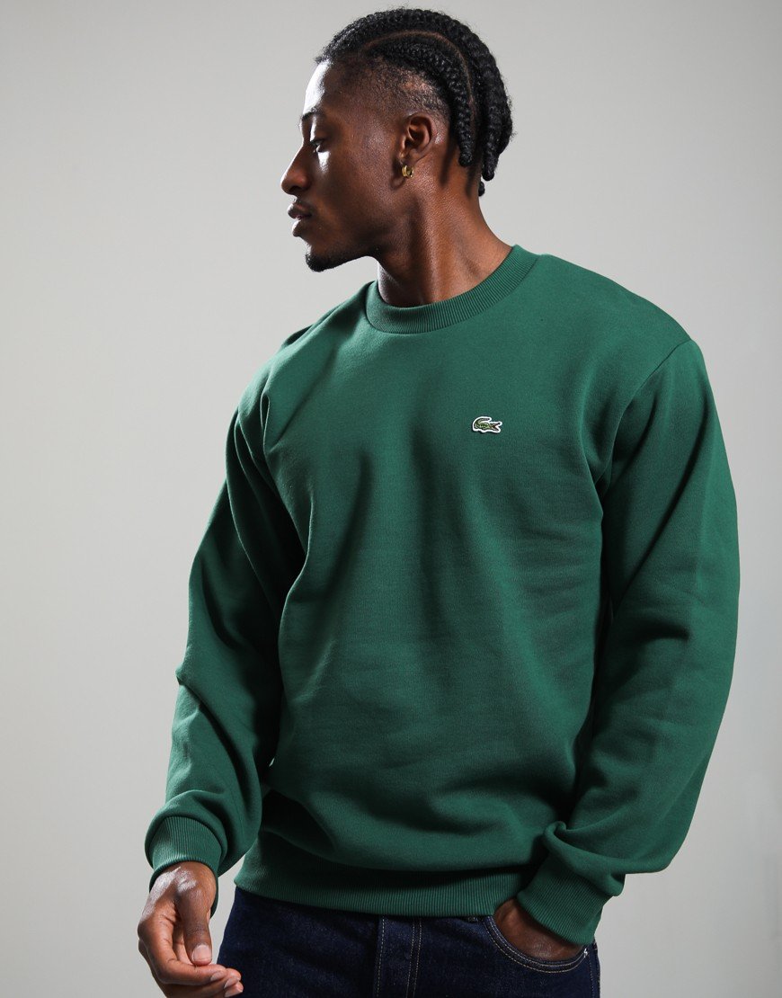 Lacoste Cotton Crew Sweat Green