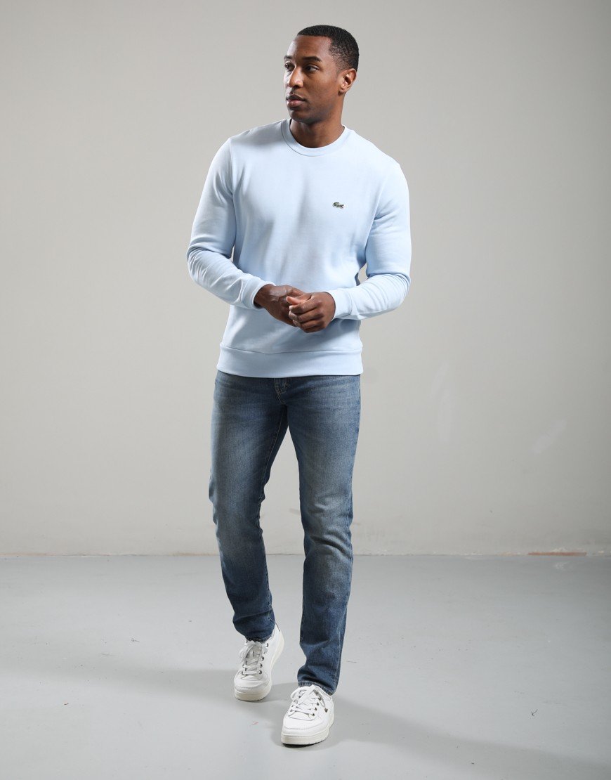 Lacoste Cotton Crew Sweat Light Blue