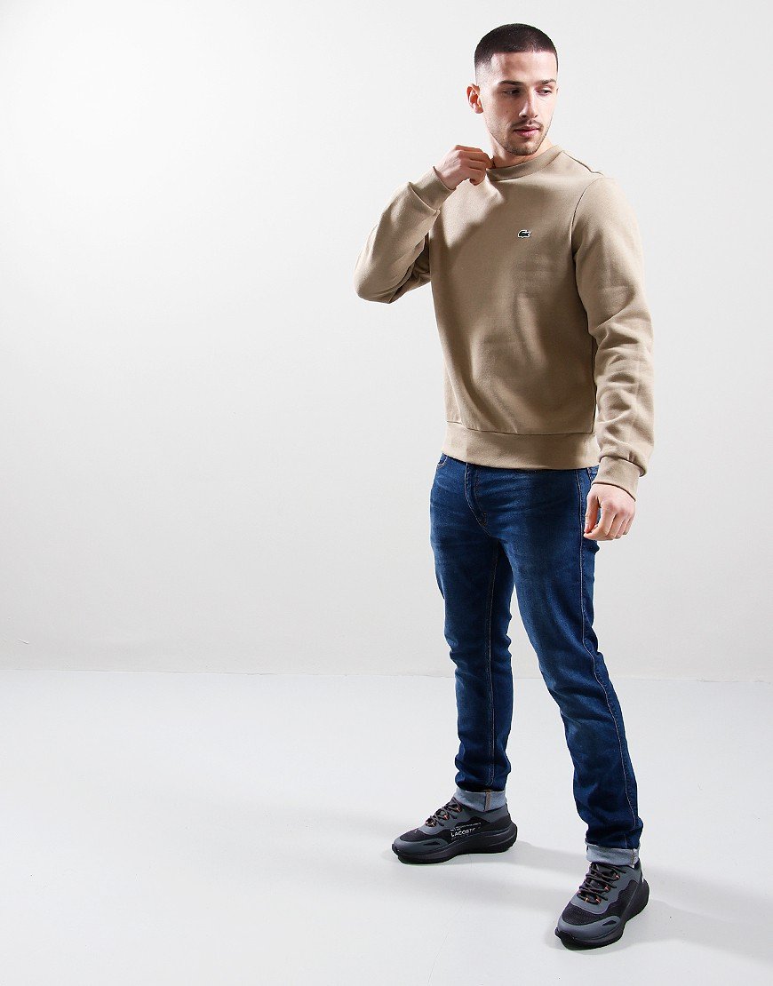 Lacoste Cotton Crew Sweat Lion