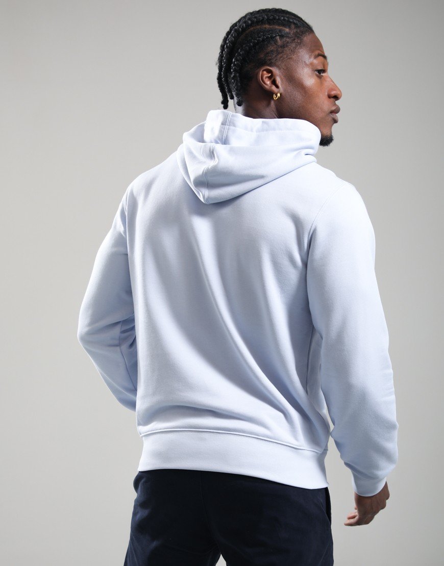 Lacoste Embossed Brand Hoodie Light Blue