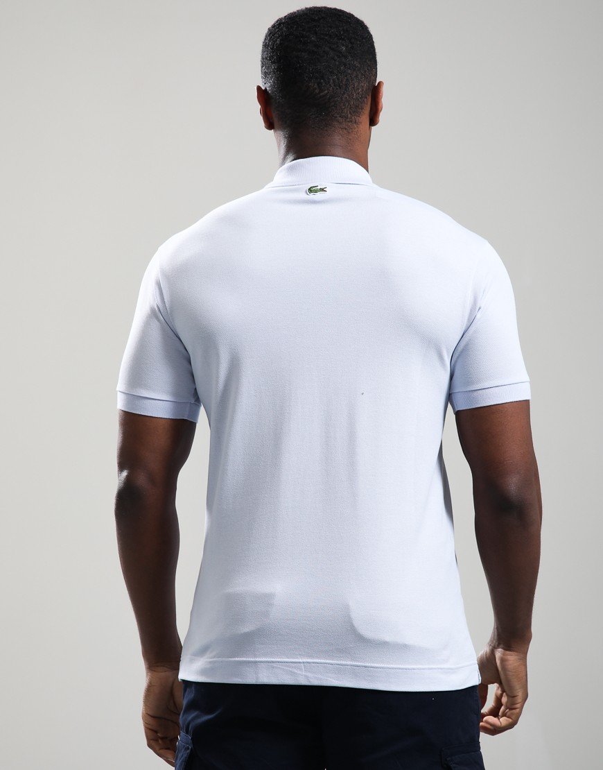 Lacoste Embossed Branding Polo Shirt Light Blue