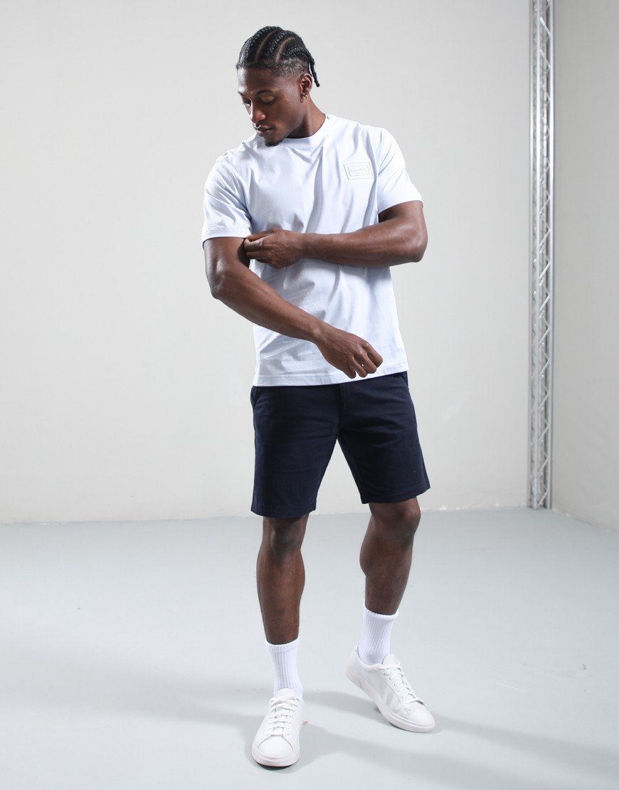 Lacoste Embossed Brand T-Shirt Light Blue