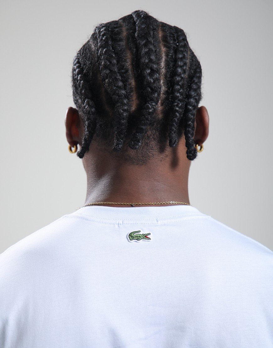 Lacoste Embossed Brand T-Shirt Light Blue