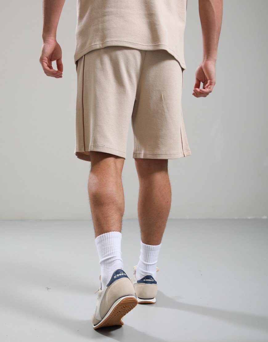 Lacoste Embossed Pyjama Set Beige/Marron Clair