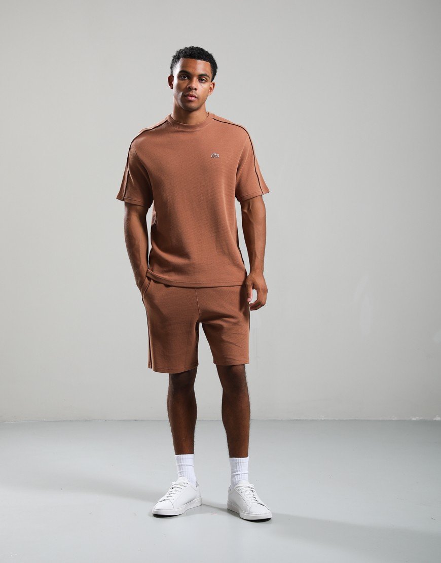 Lacoste Embossed Pyjama Set Pecan/Buffalo