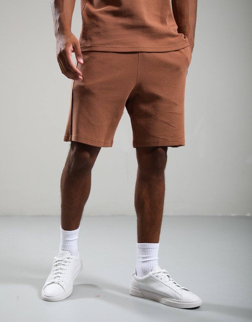 Lacoste Embossed Pyjama Set Pecan/Buffalo