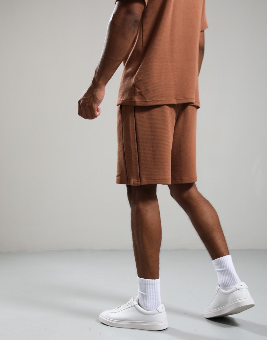 Lacoste Embossed Pyjama Set Pecan/Buffalo