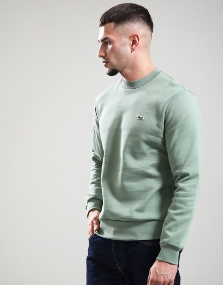 Lacoste Fleece Crew Sweat Green